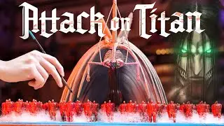 Eren Founding Titan Rumbling Diorama model making & painting (the Final Season of Attack on Titan)