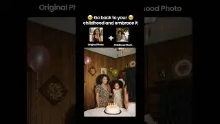 Time travel is officially here!  📸 Go try the trend on Lisa AI! 🚀