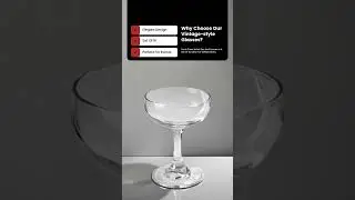 Add Glamour with Vintage-style Champagne Glasses