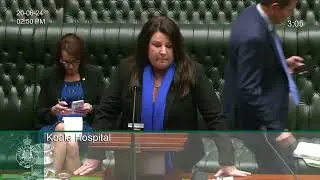 Tamara Smith MP, requests an end to Native Forest Logging and Koala Protection in the LA