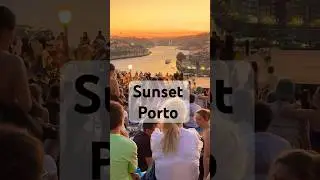 Porto Sunset Magic 🌇 | Stunning Views different angles! #shorts #porto #portugal