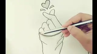 How to draw a heart with hand/with thumb and finger