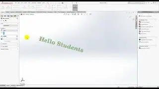 طريقة الكتابة في برنامج الصلدوركس How to write a text in Solidworks