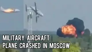 🎥 BREAKING: Prototype of new IL-112B military aircraft crashed in Moscow-all crew on board have died