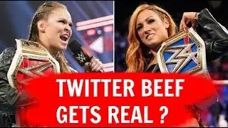 Ronda Rousey & Becky Lynch SAVAGE Real Twitter Fight ?