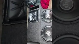 crunch 3500.1 on 2 audio pipes 12 dv4 at 1ohm and the l7 kicker 12 dv4 on Rockville m1