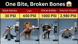 Animals That Can Break Bones With One Bite 🦷  Bite Force Comparison PSI