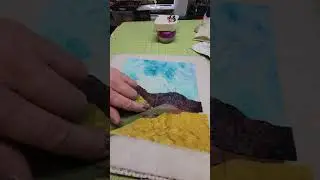Raw Edge Applique Art Quilt from a Photograph week 3 part 2