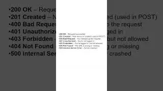HTTP  Response Status Codes in API Testing #restapis #apitestingtutorial #postman #restapi
