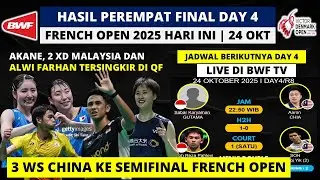 Hasil Perempat Final French Open 2025 Hari ini: Kunlavut VS Alwi Farhan | Yonex French Open 2025 QF