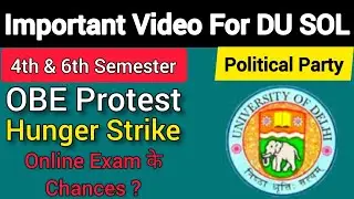 Online exam chances for 4th & 6th semester ? Protest for OBE 2022