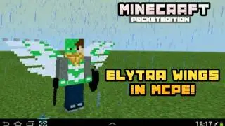 Elytra Wings Trick! - No Mod - Minecraft Pocket Edition