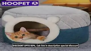 HOOPET Cat Bed House Soft Plush Kennel Puppy Cushion Small Dogs Cats Nest Winter Warm Sleeping Pet D