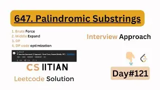 Palindromic Substrings Leetcode Daily Challenge 647 Palindromic Substrings