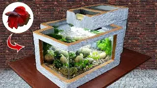 Build A Mini Villa To Raise Fish From Foam Box - You Can Do It Yourself