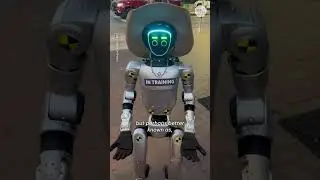 Friendly cowboy robot wanders around 'weird' southern town #Shorts