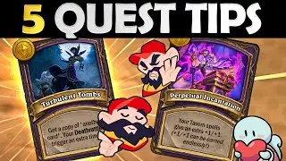 5 PRO Tips to Win EVERY Quest Game! | Hearthstone Battlegrounds Guides