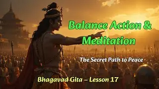 Balance Action & Meditation | Bhagavad Gita Lesson 17 | Wisdom of Krishna #wisdomofkrishna #bhagavad