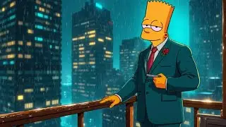 smoke break in the storm 🌧️🚬 lofi vibes ~ night calm / jazzhop rain