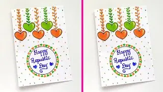 Republic Day Greeting Card, How to make Easy Republic Day Card, Easy & Super Republic Card Ideas