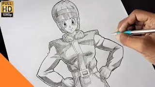 HOW TO DRAW BULMA | Dragon Ball Super | Step By Step | Drawing Tutorial