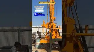 DWS 400 &ndash; Trolley Mounted Drilling Rig | 400 Feet Depth | 1200mm Piling Capacity #rig #borewell