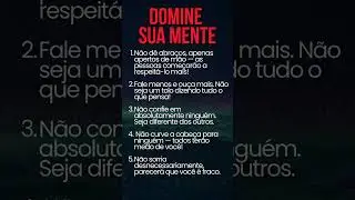 ⚔️ Domine sua Presen&ccedil;a #frases #motiva&ccedil;&atilde;o #frasesprofundas