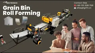 Grain bin Silo sidewall roll bending machine / farm bin silo structure production line