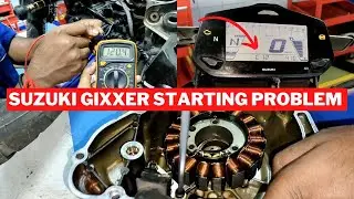 Suzuki Gixxer Starting Problem Slove ⚡|| BS6 ||  C12 ? @sanbikepoint