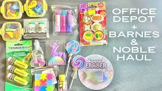 ERASER HAUL | Office Depot + Barnes&Noble
