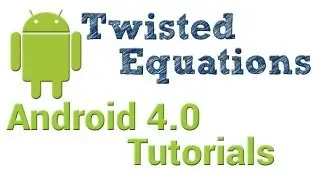 Android 4.0 Tutorials - 8. Action Bar and Menus