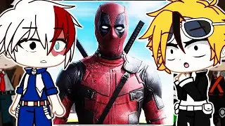 Class 1A react to Deku as DeadPool // Gacha React // MHA // Full Video