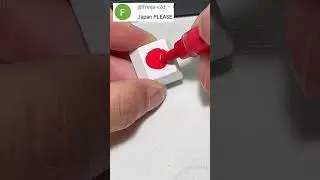 Drawing Japan flag on the keyboard #shorts #diy #art #tiktok #trending #customkeys