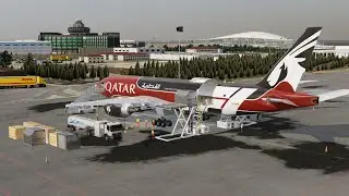 Первый взгляд на FlightFactor Boeing 777-200F Баку - Доха | Qatar Airways | UBBB - OTHH | X-Plane 12