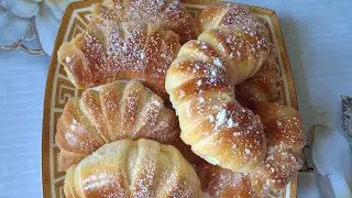Рогалики. Рогалик жасау қазақша. Bagels😍💥 Рогалики по-домашнему. Рогалик с вареной сгущенкой