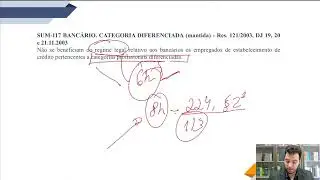 Súmula 117 TST - bancário e categoria profissional diferenciada