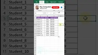 Leading zero in excel |Raj Computers |Raj sir #shorts #leadingzeros #addzero #exceltricks #rajsir275
