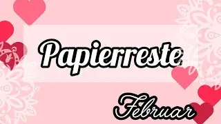 Bastelideen f&uuml;r Papierreste🩷❄️🩷 Papierrosetten in Herzform und rund
