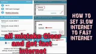 how to set APN|restore internet setting|fast internet|clear all internet setting mistake