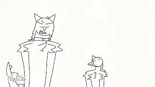 kittysaurus and little beak garten of banban animation meme
