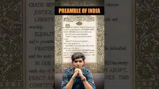 Preamble of India #polity #parchamclasses