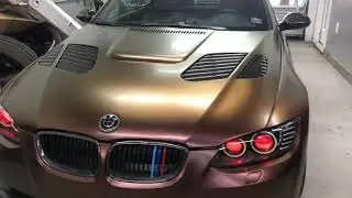 Bmw Fully vinyl Wrapped  Satin rising sun colorshift