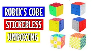 Stickerless Rubik&rsquo;s Cube unboxing from 2x2x2 to 7x7x7 | MY aLTeR eGo