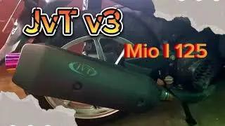 JVT V3 POWER PIPE FOR MIO I125 HOW TO ADJUST AND SOUND CHECK all stock engine