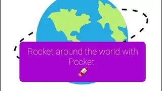 Rocket around the world with Pocket 💜 coins from Anne and Sarah