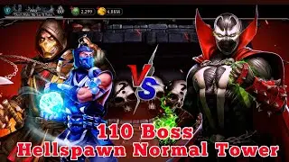 mk mobile, Hellspawn Tower 110 fight for Rear Equipment , fight gameplay #mortalkombat #mk1