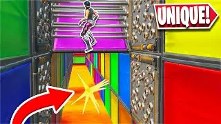 He made this SUPER cool UNIQUE level in this Deathrun... *HARD* (Fortnite Creative)