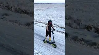 Jazda hulajnogą w zimę przy -10&deg;C #kamikaze