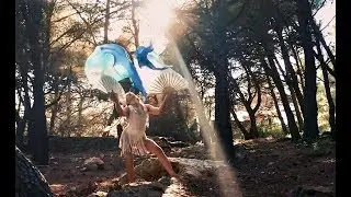 Silk Veil Fan Dance Flow on Dragon Island 🧚‍♀️✨🐉  by LAZERGRRRL