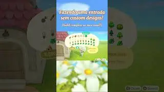 Decorando a nossa nova entrada!✨ #animalcrossingnewhorizons #foryou #nintendo #acnh #fyp #speedbuild